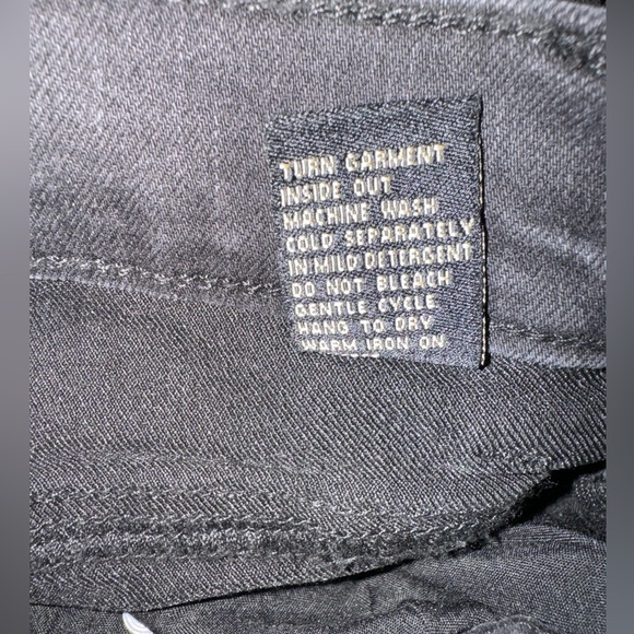 DG2 Diane Gilman Black Stretch Jeans with Colorful Stitching down sides Size 4 - Picture 9 of 16